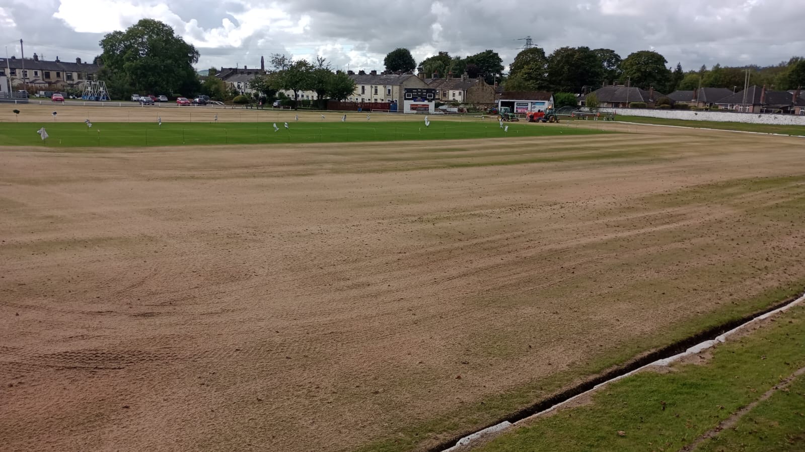 Ground improvement and maintenance works at Lowerhouse Cricket Club
